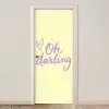 Oh darling - Geel - Hart deurposter klein -3d_beige