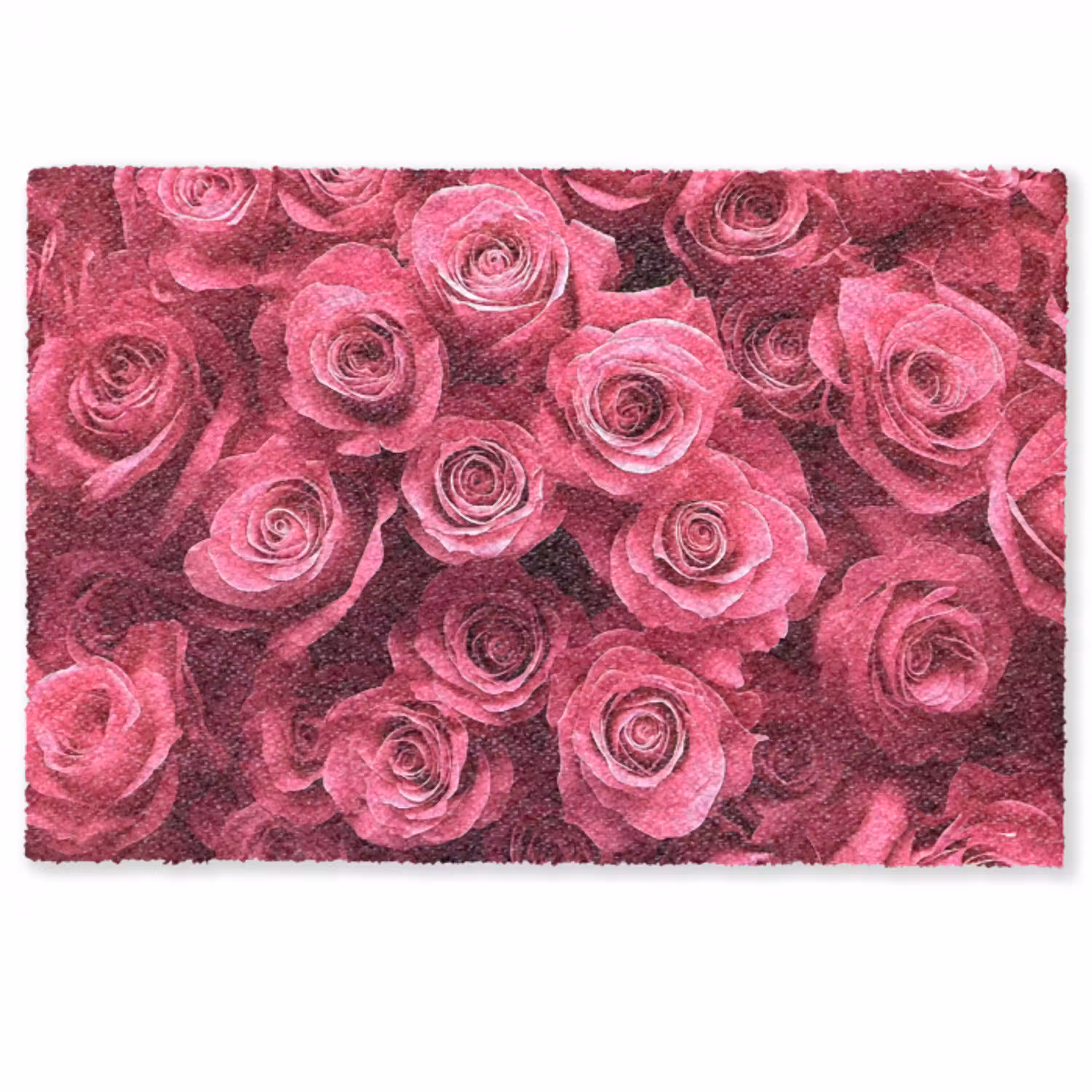 Rozen - Pink - Bloem Deurmat klein -zkaufland3d