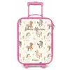 Patroon van veulens in beige en bruin kleuren Kinderkoffer - Roze klein -zz3dotto
