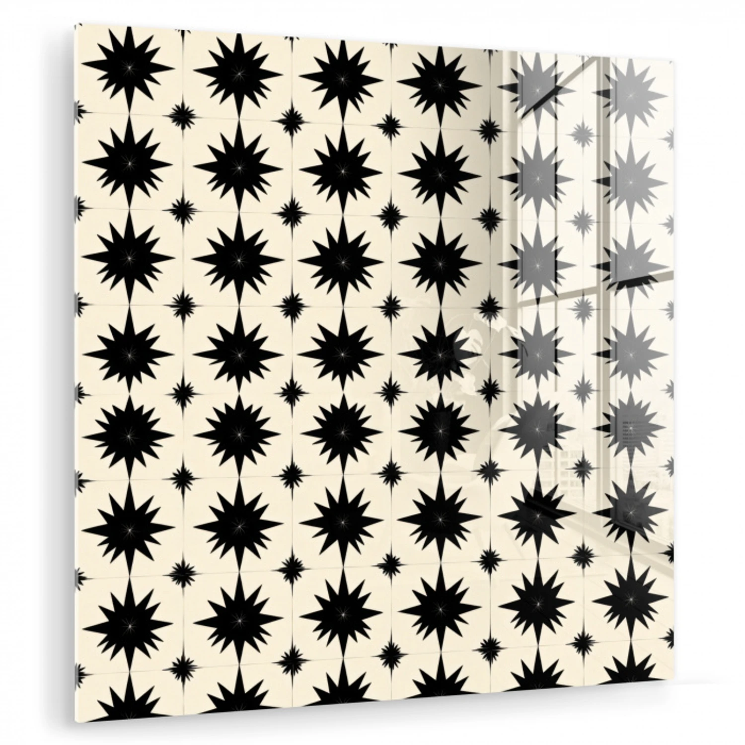 Stervormen - Geometrisch - Zwart plexiglas 5mm klein 11 -zzzproduct_nieuw
