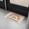 Welkom - Regenboog - Kleurrijk Deurmat klein -sfeer2
