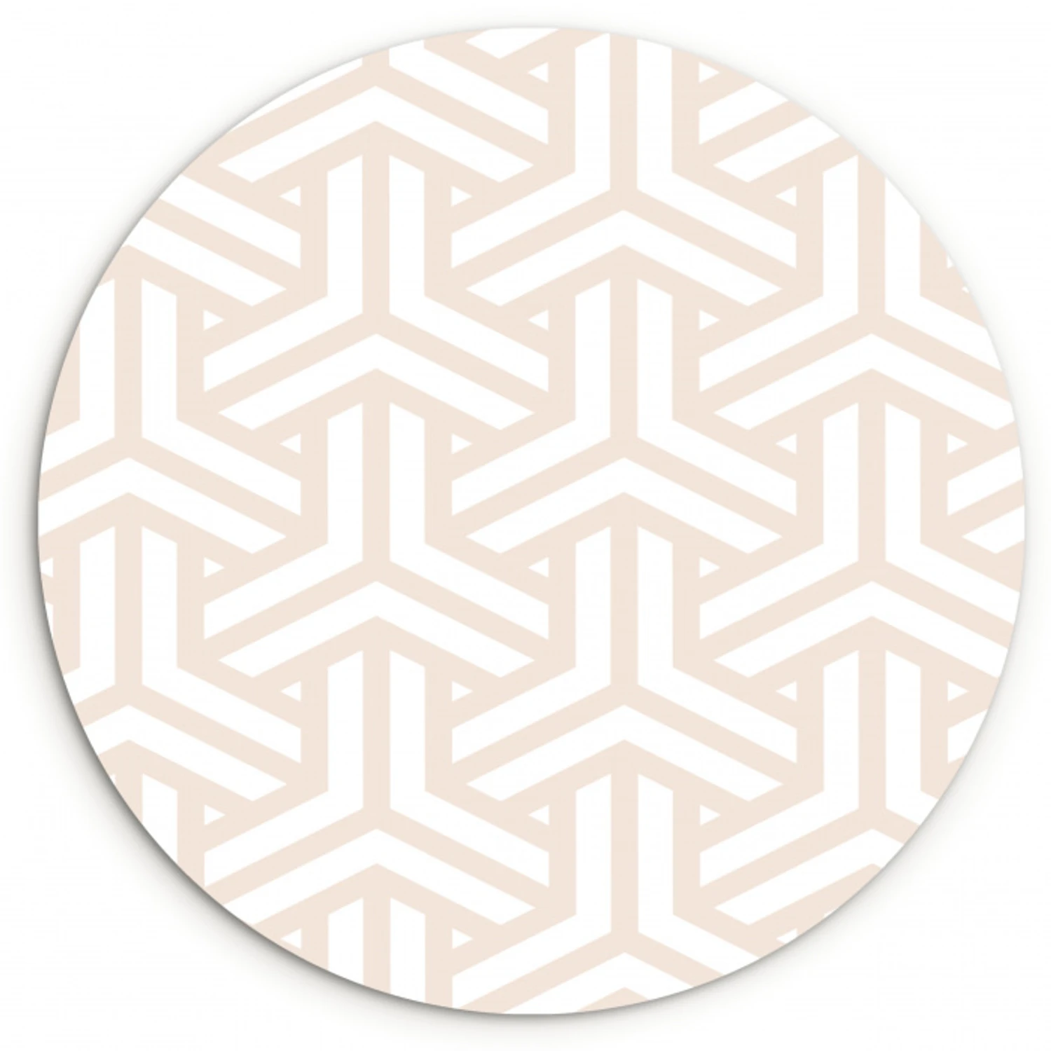 Geometrie - Lijn - Vorm - Patroon Wandcirkel kunststof plaat 5mm dik klein 188 -3d