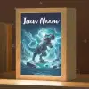 Dino - Blauw - Jongens Light Box met kabel (Kinderlampje) klein -zzz_3d_website