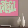 Grateful - Groen - Grafisch - Vloeiend PET vilt klein -sfeer6_closeup