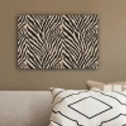 Zebra - Klassiek - Zwart canvas 2cm klein 34 -sfeer3