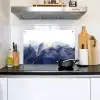 Marmer - Blauw - Marmerlook - Goud - Textuur Inductie beschemer met haakjes klein -sfeer2