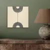 Geometrische bogen - Minimalistisch - Symmetrisch aluminium wit klein -sfeer2