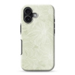 Sereen - Bloemen - Groen Toughcase MagSafe Apple iPhone 17 klein 1017 -3d