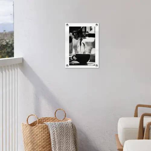 Coffee - Espresso - Koffiemachine - Kop tuinposter los doek klein -sfeer8