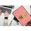 Illustratie - Bloemen - Rand - Roze laptophoes neopreen klein -bureau