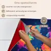 Wereldkaart - Kleurrijk - Graffiti keuken achterwand spatscherm klein -spatscherm_NL