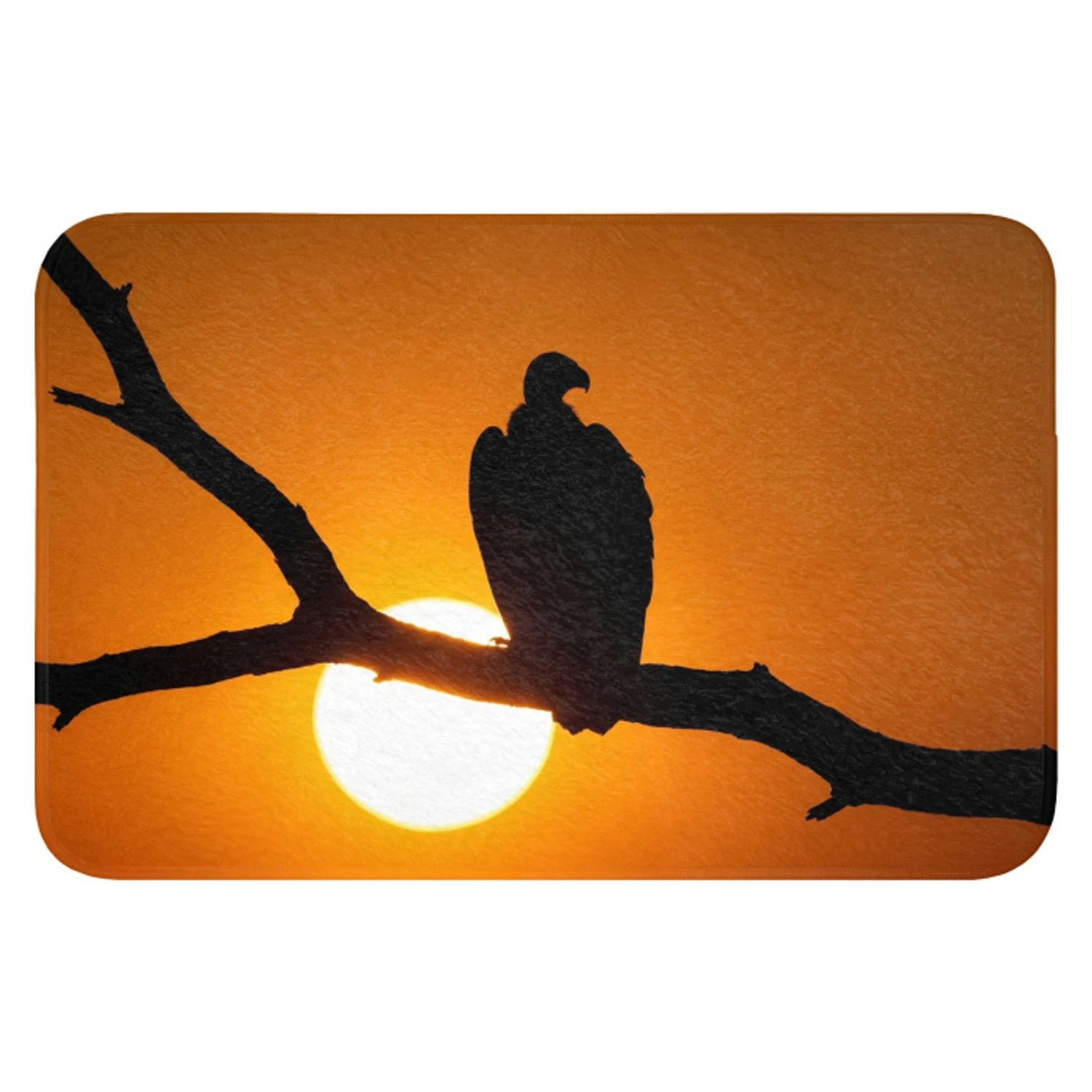 Gier - Tak - Zon - Oranje Badmat klein -3d