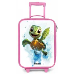 Schildpad - Water - Groen Kinderkoffer - Roze klein -zz3dotto