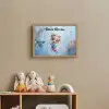 Fee - Bloemen - Sprookje - Blauw Light Box met batterij (Wandlamp kind) middel -sfeer2_kind