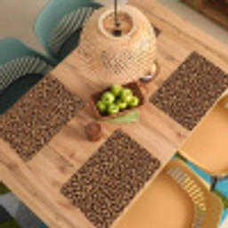 Schildpad - Patroon - Bruin Placemat vinyl groot 368 -zzsfeer5_Kitchenyeah-website