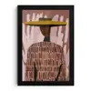 Abstract - Figuur - Illustratie - Hoed fotolijst zwart zonder passe partout klein -3d