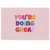 You're doing great - Roze - Kleurrijk Deurmat klein -zkaufland3d