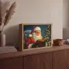 Kerstman - Kerst - Winter - Kerstboom Light Box met batterij (Wandlamp) middel -sfeer2