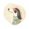 Quote - Hond - Zonnebril Wandcirkel Organisch Forex 3mm klein -3d