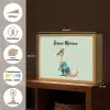 Dino - Cartoon - Oranje - Poten Light Box met batterij (Wandlamp kind) middel -USP_websiteoverzichtNL