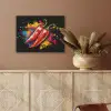 Peper - Graffiti - Verf - Abstract - Modern - Kleurrijk PET vilt klein -sfeer4