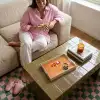 Drank - Oranje - Glitter - Disco Dienblad Rechthoek middel -sfeer3