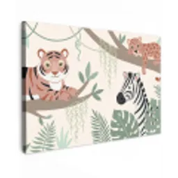 Jungle - Rustiek - Pastel canvas 2cm klein -z3d