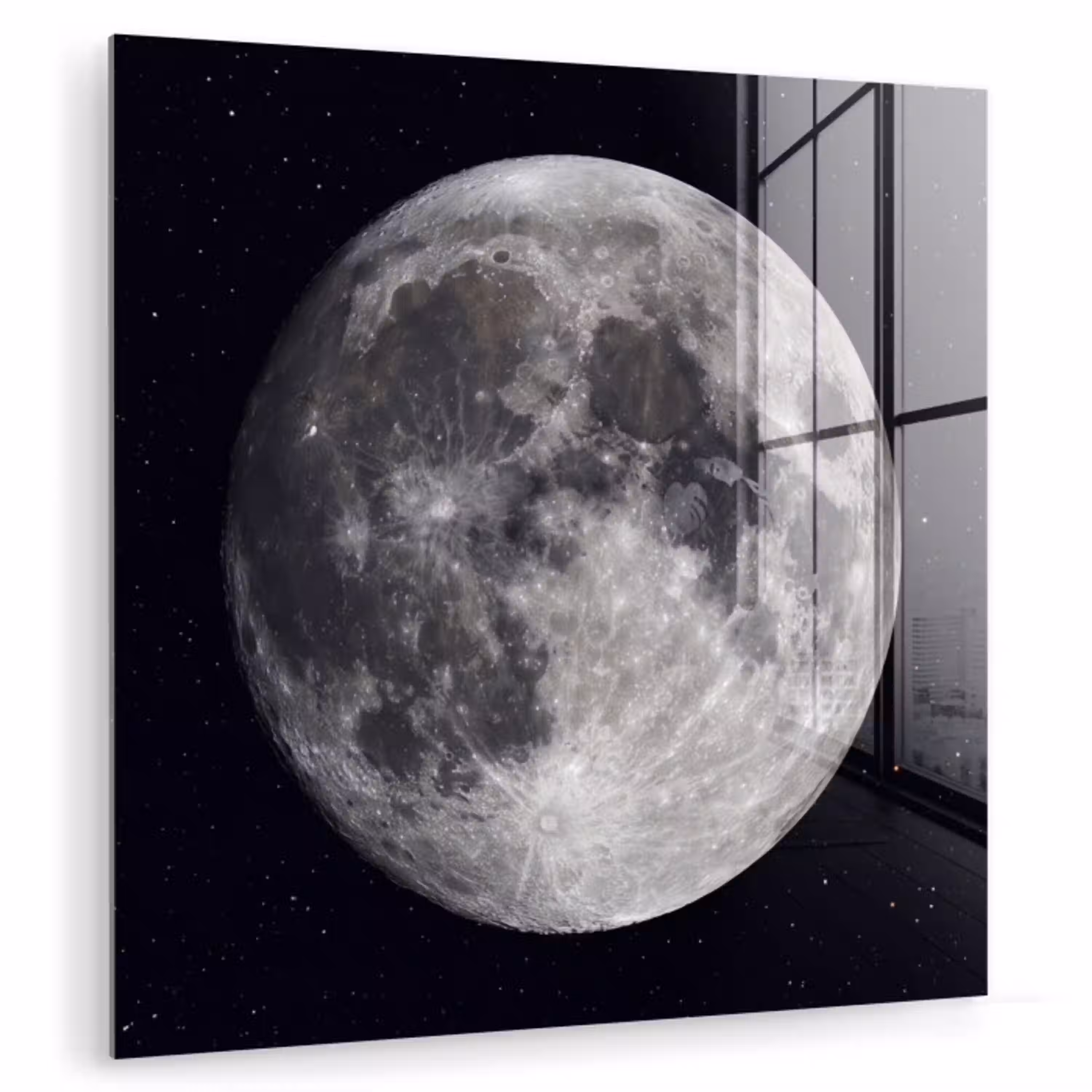 Maan - Sterren - Ruimte plexiglas 5mm klein -zzzproduct_nieuw