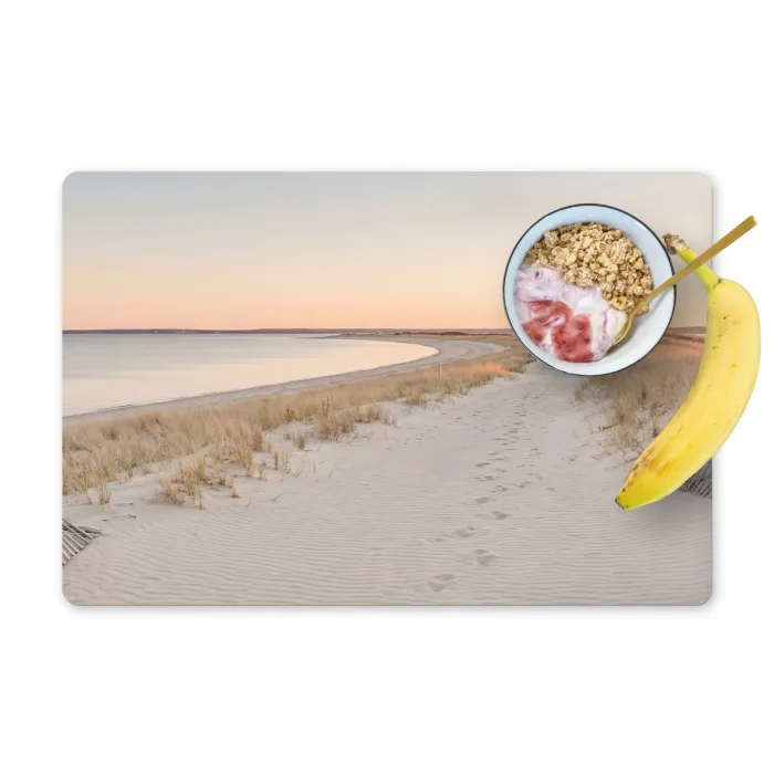 Kustlijn - Horizon - Hek Placemat vinyl groot -zzzproduct_Kitchenyeah-website