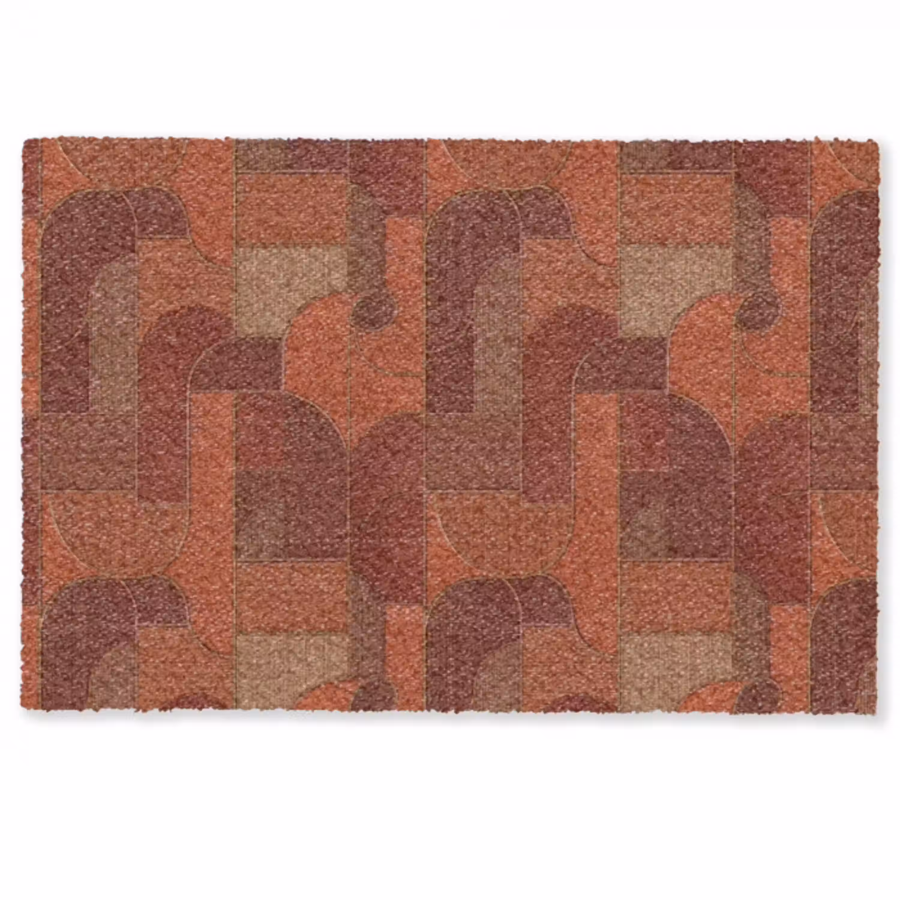 Geometrisch - Abstract - Textuur - Bruin Deurmat klein 898 -zkaufland3d