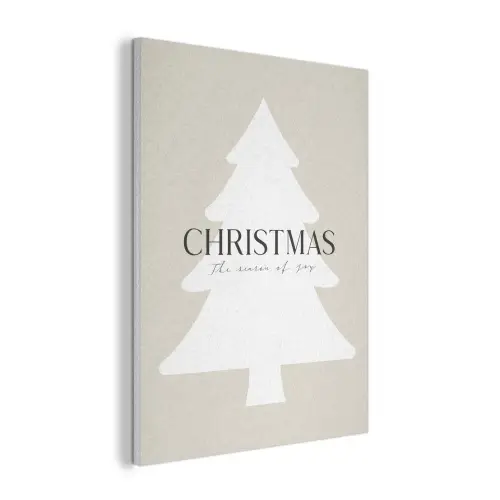 Kerstboom - Japandi - Christmas - Beige PET vilt klein -3d