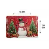 Feestvreugde - Winterbos - Kleurrijk Placemat vinyl groot -specs