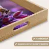 Honingbij - Paarse bloemen - Details Dienblad Rechthoek middel -USP_HandgreepNL