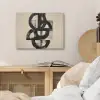 Cirkels - Lijnen - Vormen - Zwart PET vilt klein -sfeer3