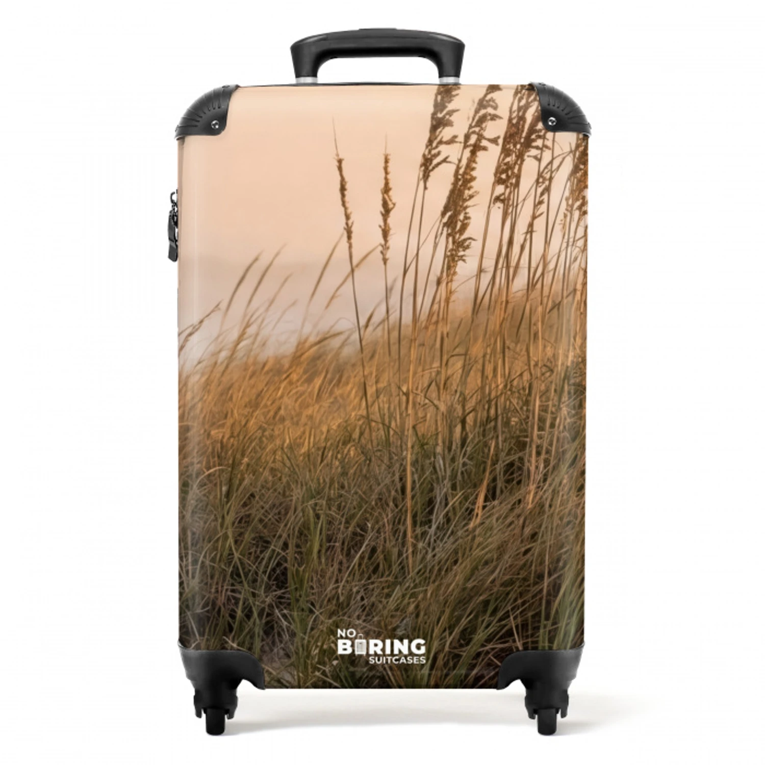 Duinlandschap - Zonsondergang - Strand NBS - Handbagage koffer - Volwassenen Unisex middel -productfoto_recht