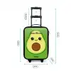 Kawai - Avocado - Groen Kinderkoffer - Zwart klein -productfoto_formaten