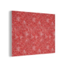 Bloemen - Patroon - Rood PET vilt klein 837 -3d