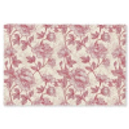 Pioenrozen - Modern -  Rood Vloerkleed Rechthoek klein 1091 -3d