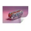Hotdog - Steentjes - Glitters - Paars Muursticker klein -3d