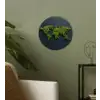Wereldkaart - Mos -Levendig effect Wandcirkel kunststof plaat 5mm dik klein -sfeer3
