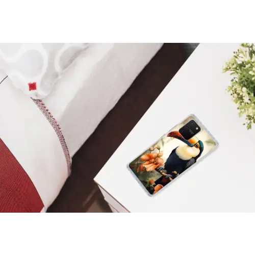 Toekan - Vogel - Bloemen - Planten Telefoonhoesje Samsung Galaxy S10 Lite klein -kamerS10Lite