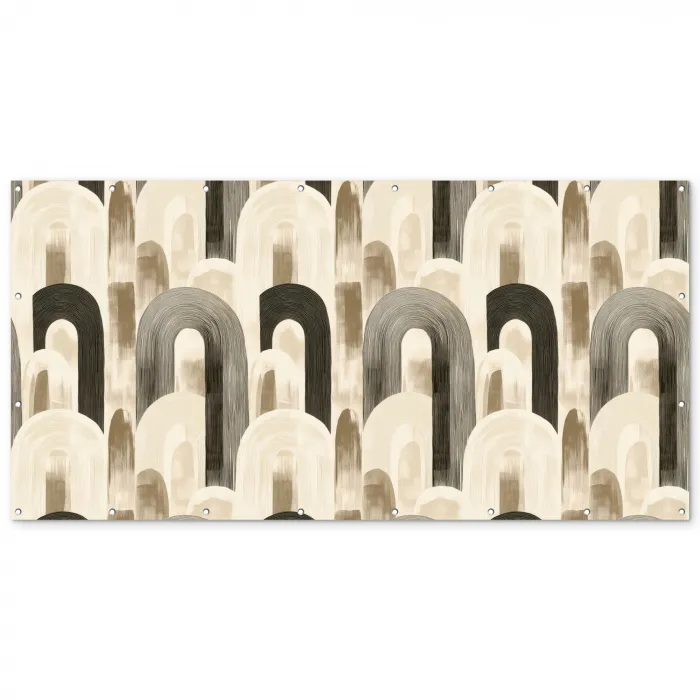 Abstract - Patroon - Bogen Balkonbeschermer Duitsland klein 596 -zz_3d