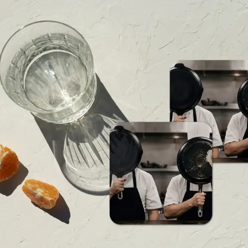 Koks - Koekenpannen - Keuken onderzetter kurk middel -sfeer4