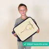 Een tennisracket in beige tinten Kinderkoffer - Zwart klein -sfeer4_NL
