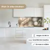 Hazestaartgras - Wit - Zonlicht keuken achterwand 2 middel -sfeer4_NL