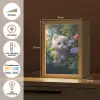 Kitten - Bloemen - Bos - Illustratie - Poes Light Box met kabel klein -USP_NL