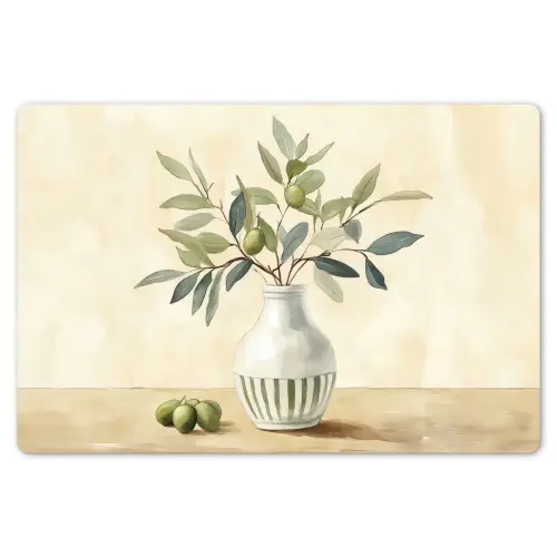 Vaas - Keramiek - Olijftakken Placemat vinyl groot -zzsfeer1_Kitchenyeah-website