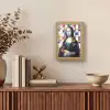 Mona Lisa - Mondriaan - Oude Meesters Light Box met kabel (Wandlamp) klein -sfeer2