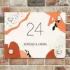 Abstract oranje - Klassiek Naambord Rechthoek middel -sfeer3
