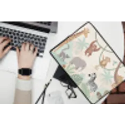 Jungle - Dieren - Groen laptophoes neopreen klein -bureau